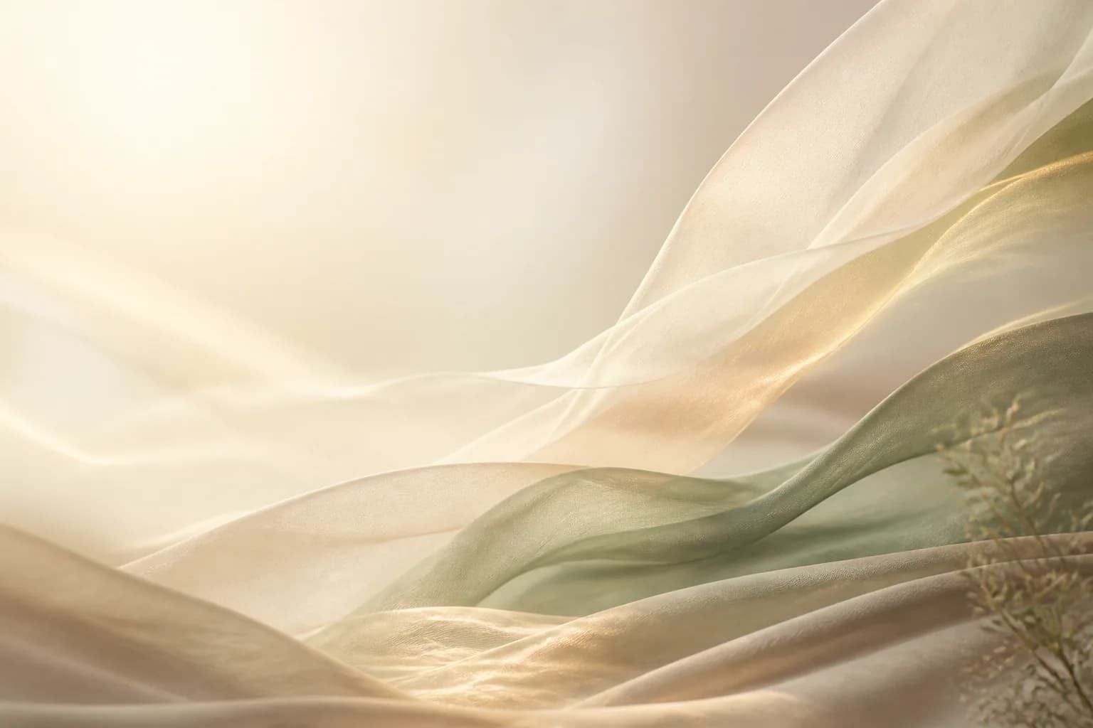 Soft flowing fabric glowing in Florida sunlight